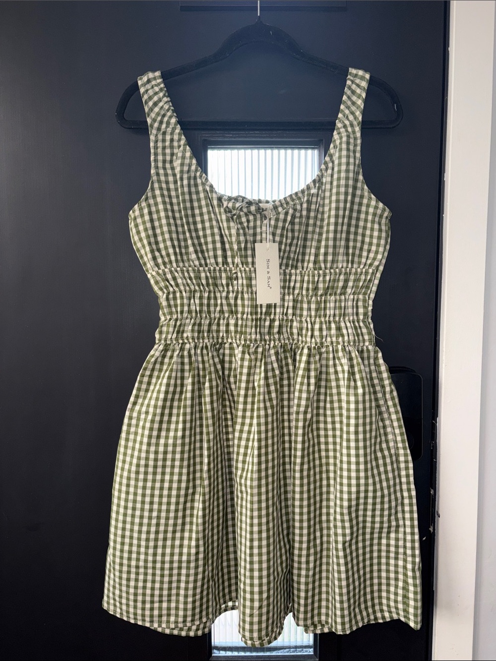Low Start! Sim & Sam Dress Gingham Size L NWT